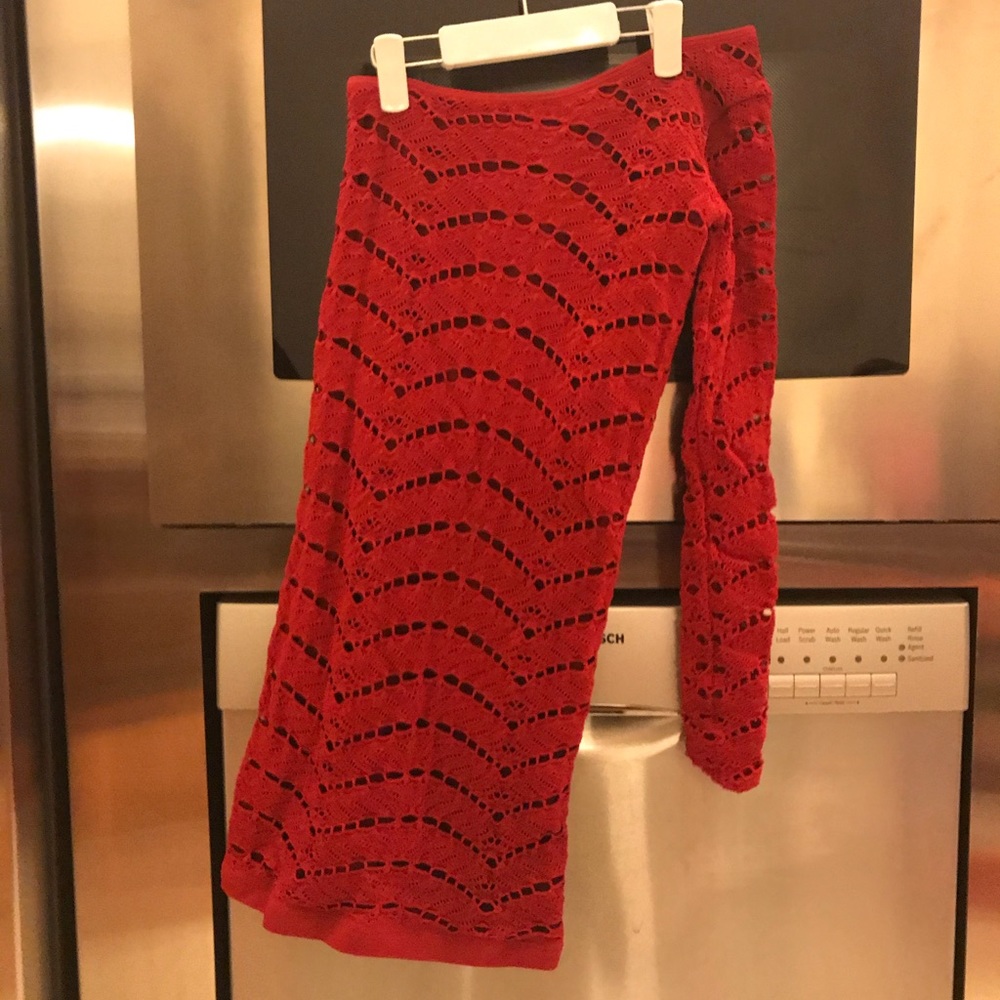 Bebe red dress.